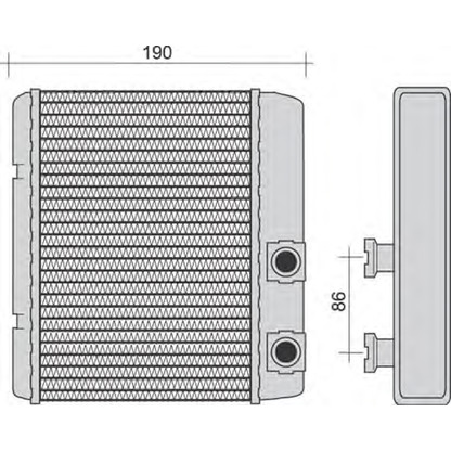 Photo Heat Exchanger, interior heating MAGNETI MARELLI 350218252000