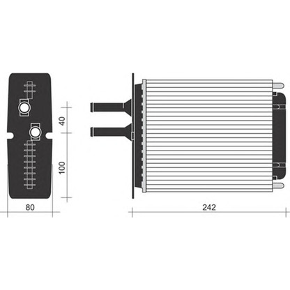 Foto Scambiatore calore, Riscaldamento abitacolo MAGNETI MARELLI 350218255000