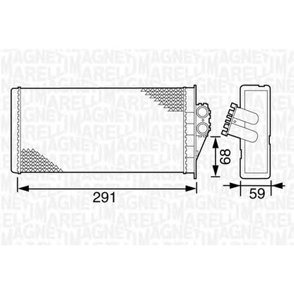 Фото Теплообменник, отопление салона MAGNETI MARELLI 350218265000