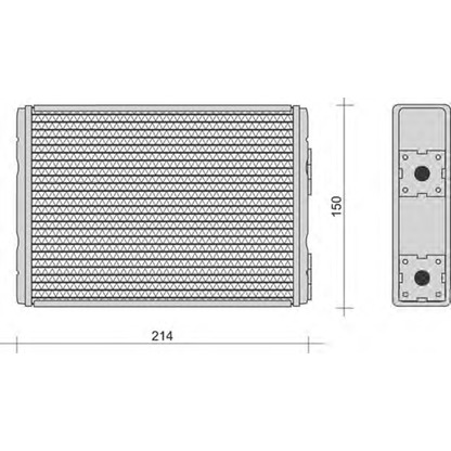 Photo Heat Exchanger, interior heating MAGNETI MARELLI 350218294000
