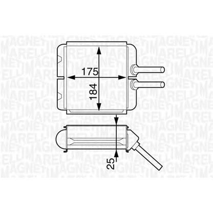 Фото Теплообменник, отопление салона MAGNETI MARELLI 350218312000