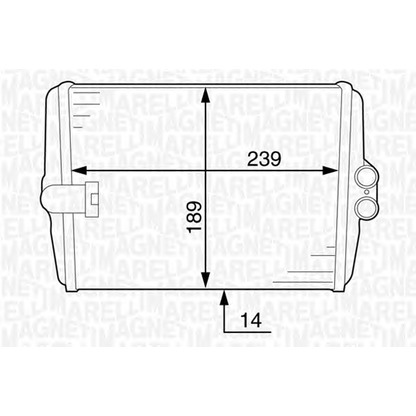 Foto Scambiatore calore, Riscaldamento abitacolo MAGNETI MARELLI 350218316000