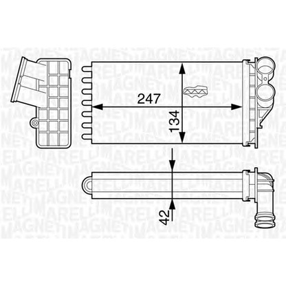 Foto Radiador de calefacción MAGNETI MARELLI 350218318000