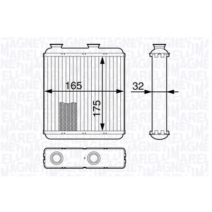 Foto Wärmetauscher, Innenraumheizung MAGNETI MARELLI 350218345000