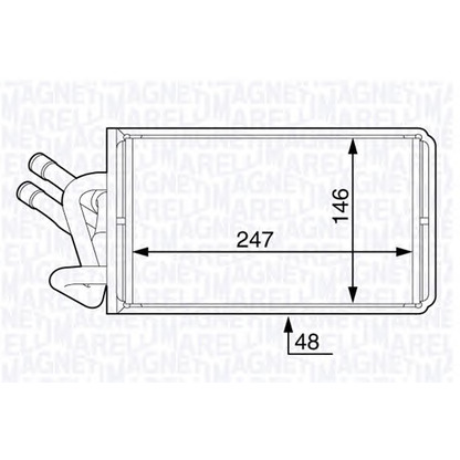 Foto Radiador de calefacción MAGNETI MARELLI 350218362000