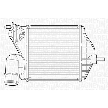 Photo Intercooler, échangeur MAGNETI MARELLI 351319201450