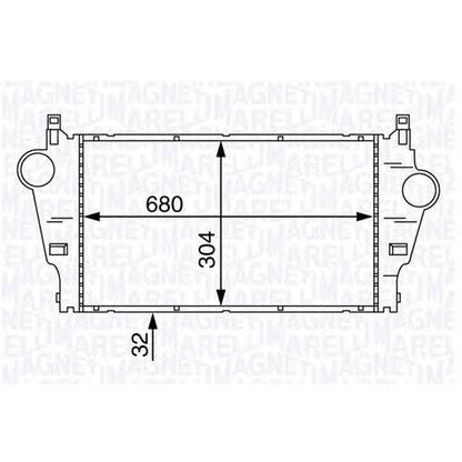 Photo Intercooler, échangeur MAGNETI MARELLI 351319201890