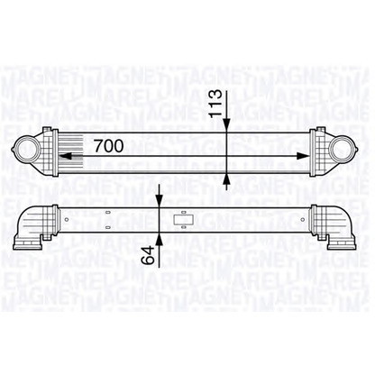 Photo Intercooler, charger MAGNETI MARELLI 351319201970