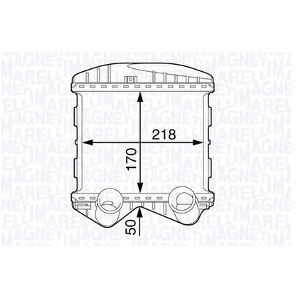 Photo Intercooler, échangeur MAGNETI MARELLI 351319202340