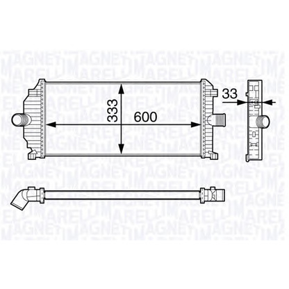 Foto Radiador de aire de admisión MAGNETI MARELLI 351319202350