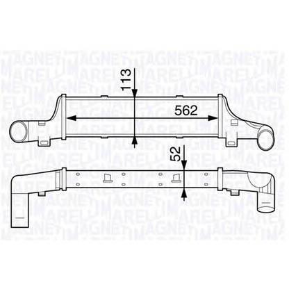 Photo Intercooler, charger MAGNETI MARELLI 351319202500