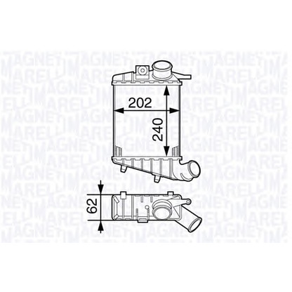 Foto Radiador de aire de admisión MAGNETI MARELLI 351319202750