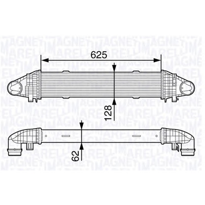 Photo Intercooler, échangeur MAGNETI MARELLI 351319203340