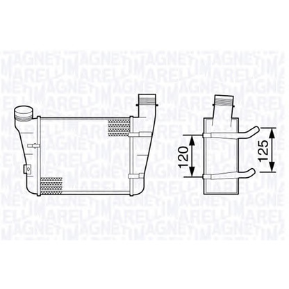 Foto Ladeluftkühler MAGNETI MARELLI 351319203410