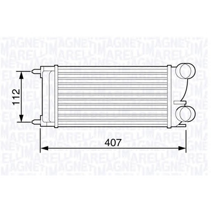 Photo Intercooler, échangeur MAGNETI MARELLI 351319203520