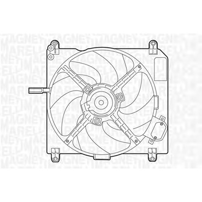 Photo Ventilateur, refroidissement du moteur MAGNETI MARELLI 069422011010
