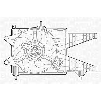 Photo Ventilateur, refroidissement du moteur MAGNETI MARELLI 069422047010