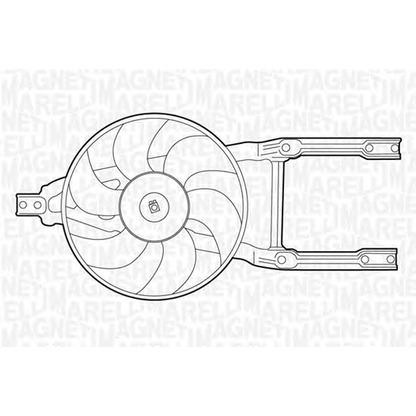 Photo Ventilateur, refroidissement du moteur MAGNETI MARELLI 069422204010