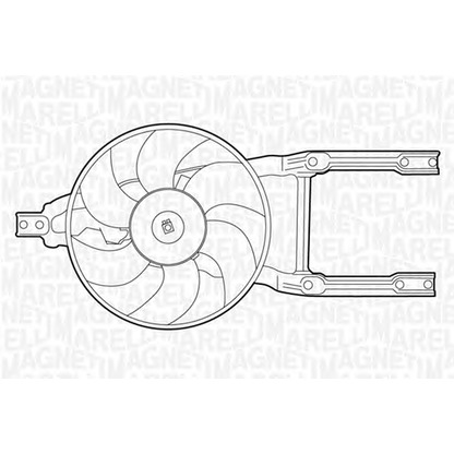 Photo Ventilateur, refroidissement du moteur MAGNETI MARELLI 069422205010