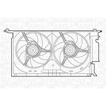 Photo Ventilateur, refroidissement du moteur MAGNETI MARELLI 069422286010