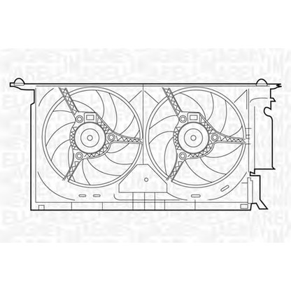 Фото Вентилятор, охлаждение двигателя MAGNETI MARELLI 069422289010