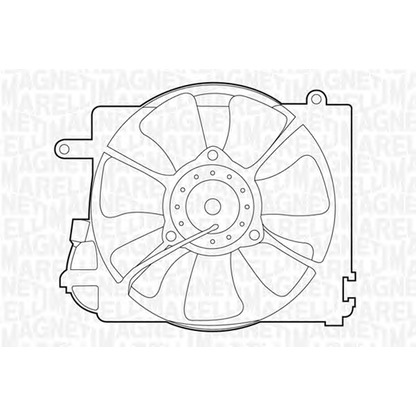 Foto Ventilador, refrigeración del motor MAGNETI MARELLI 069422293010