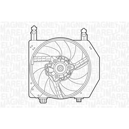 Foto Ventilador, refrigeración del motor MAGNETI MARELLI 069422305010