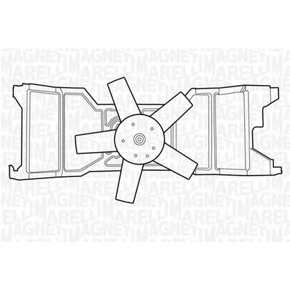 Photo Ventilateur, refroidissement du moteur MAGNETI MARELLI 069422309010