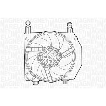 Photo Ventilateur, refroidissement du moteur MAGNETI MARELLI 069422394010