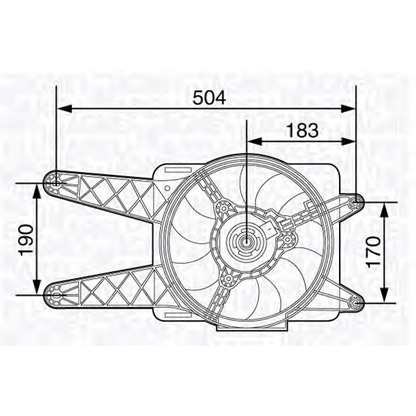 Foto Ventilador, refrigeración del motor MAGNETI MARELLI 069422480010