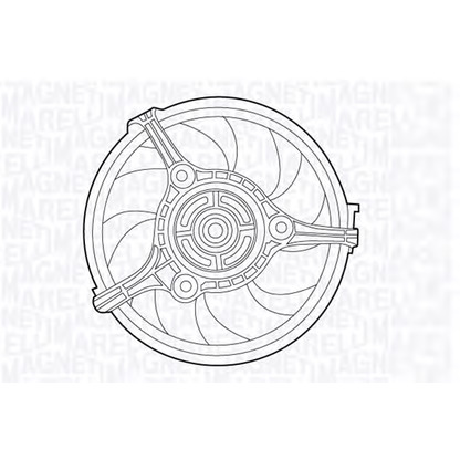 Photo Ventilateur, refroidissement du moteur MAGNETI MARELLI 069422527010