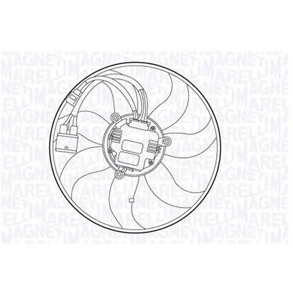 Foto Ventilador, refrigeración del motor MAGNETI MARELLI 069422557010