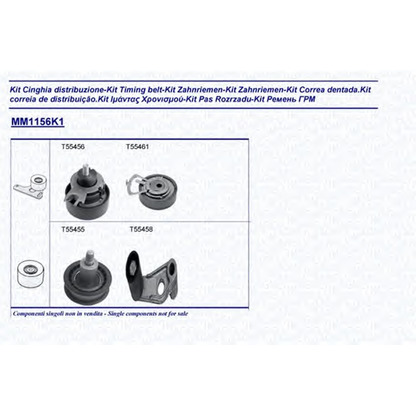 Foto Kit cinghie dentate MAGNETI MARELLI 341311561101