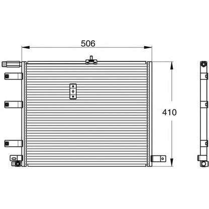 Photo Condenser, air conditioning WAECO 8880400098