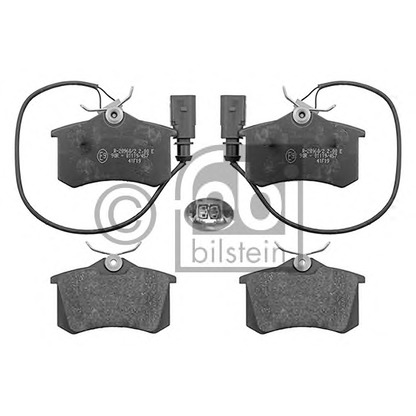 Фото Комплект тормозных колодок, дисковый тормоз FEBI BILSTEIN 116018