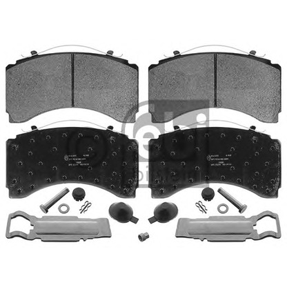 Фото Комплект тормозных колодок, дисковый тормоз FEBI BILSTEIN 16996