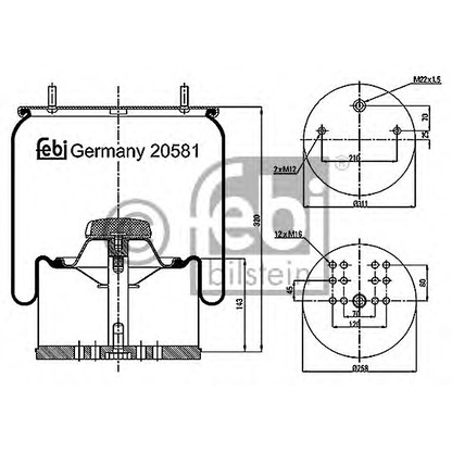 Foto Fuelle, suspensión neumática FEBI BILSTEIN 20581