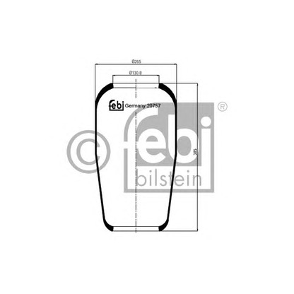 Foto Soffietto, Sospensione pneumatica FEBI BILSTEIN 20757