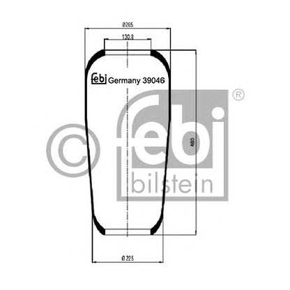 Photo Soufflet à air, suspension pneumatique FEBI BILSTEIN 39046