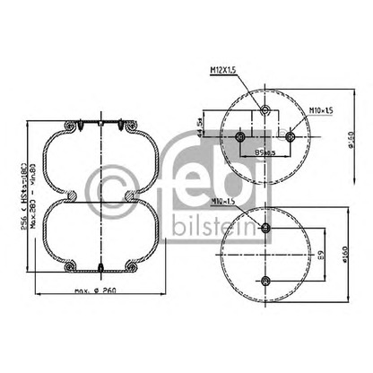 Foto Soffietto, Sospensione pneumatica FEBI BILSTEIN 39420